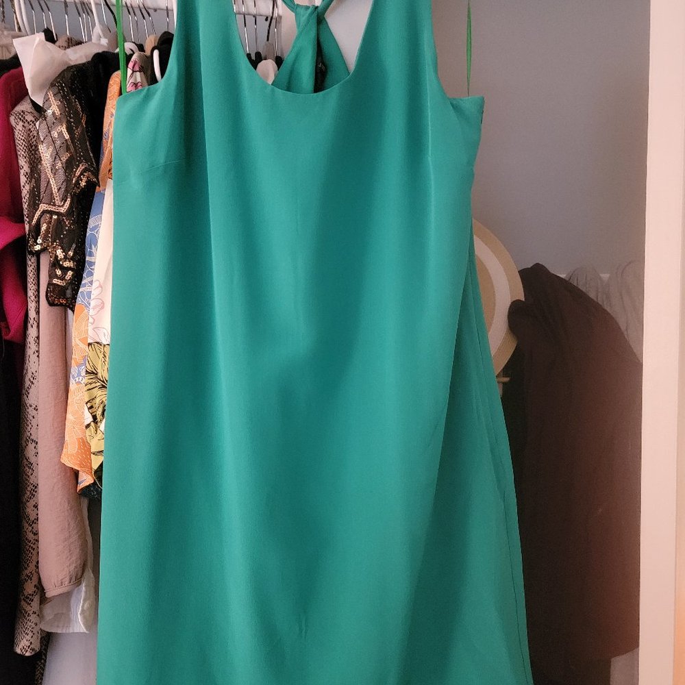 J. Crew Teal Green Sleeveless Dress
